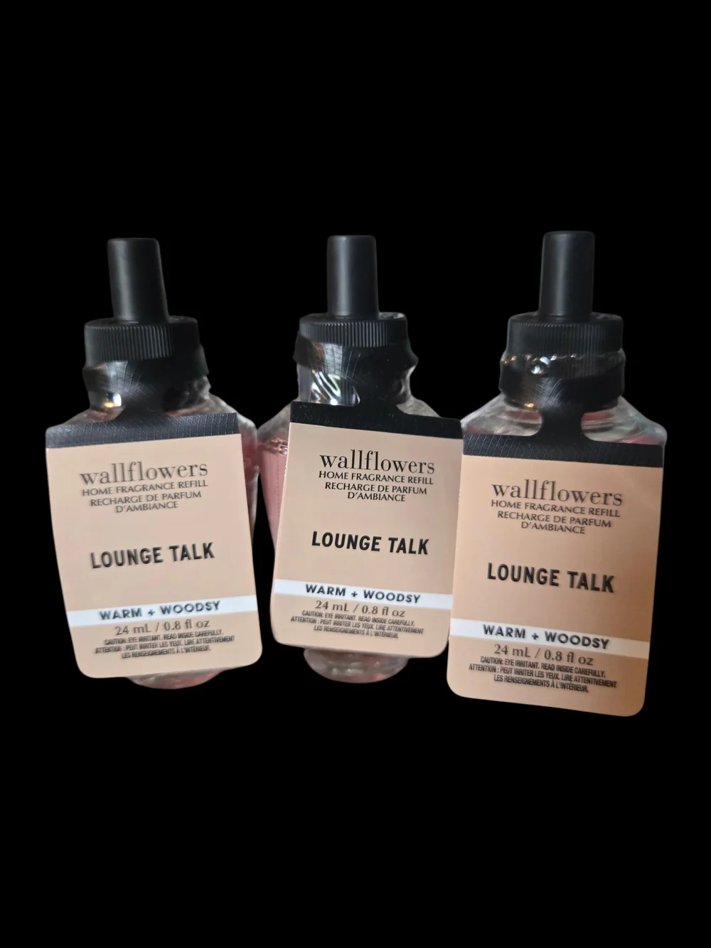 3pc Bath & Body Works Lounge Talk Home Wallflowers Refills - NEW!!